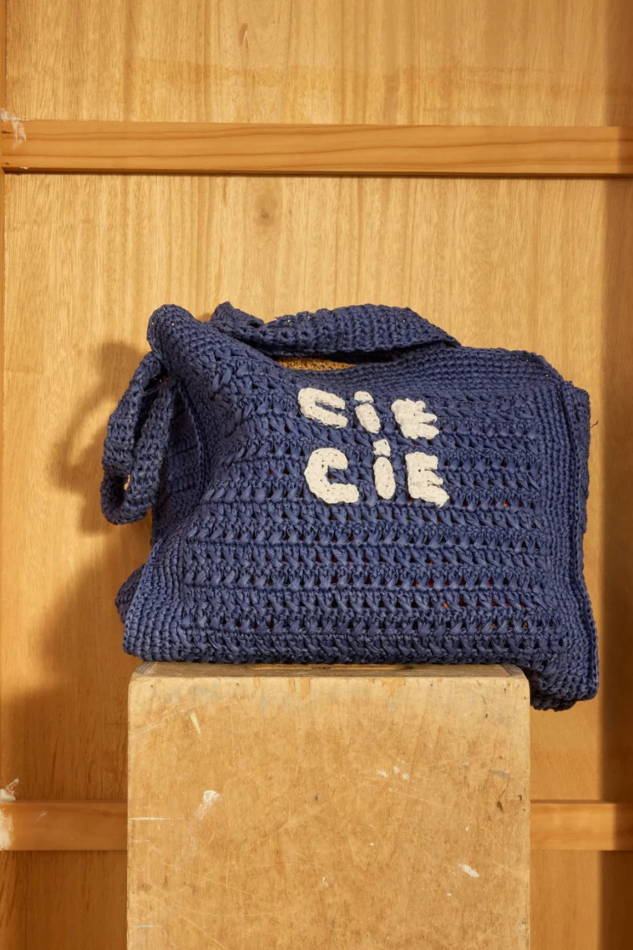 Cie Cie Beach Bag Navy/White