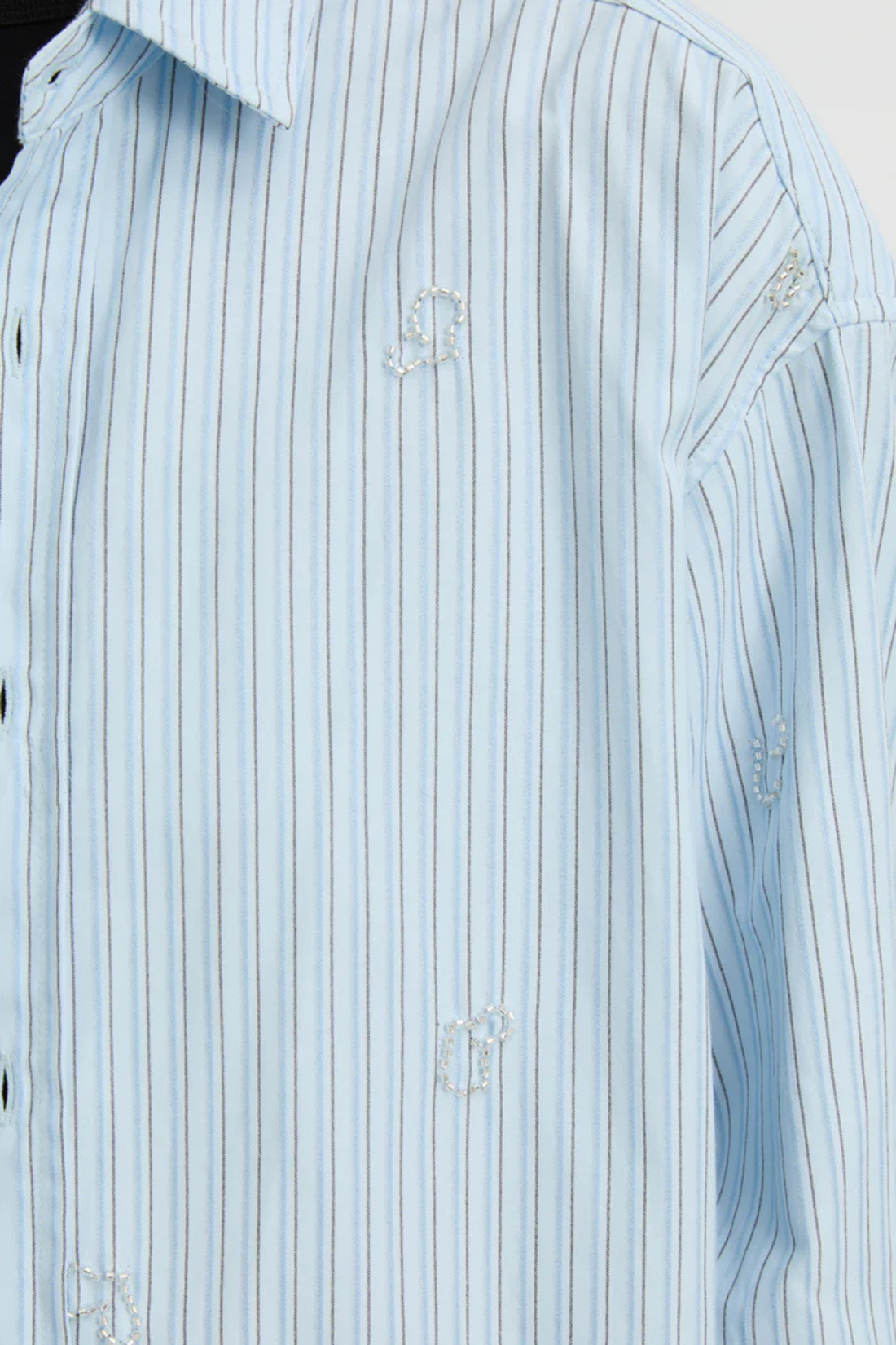 Embellished Nyra Shirt Blue