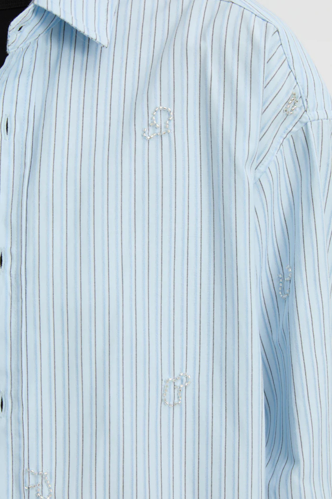 Embellished Nyra Shirt Blue