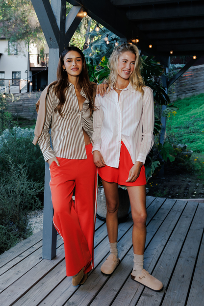 Mikos Travel Wide Leg Pants Tomato