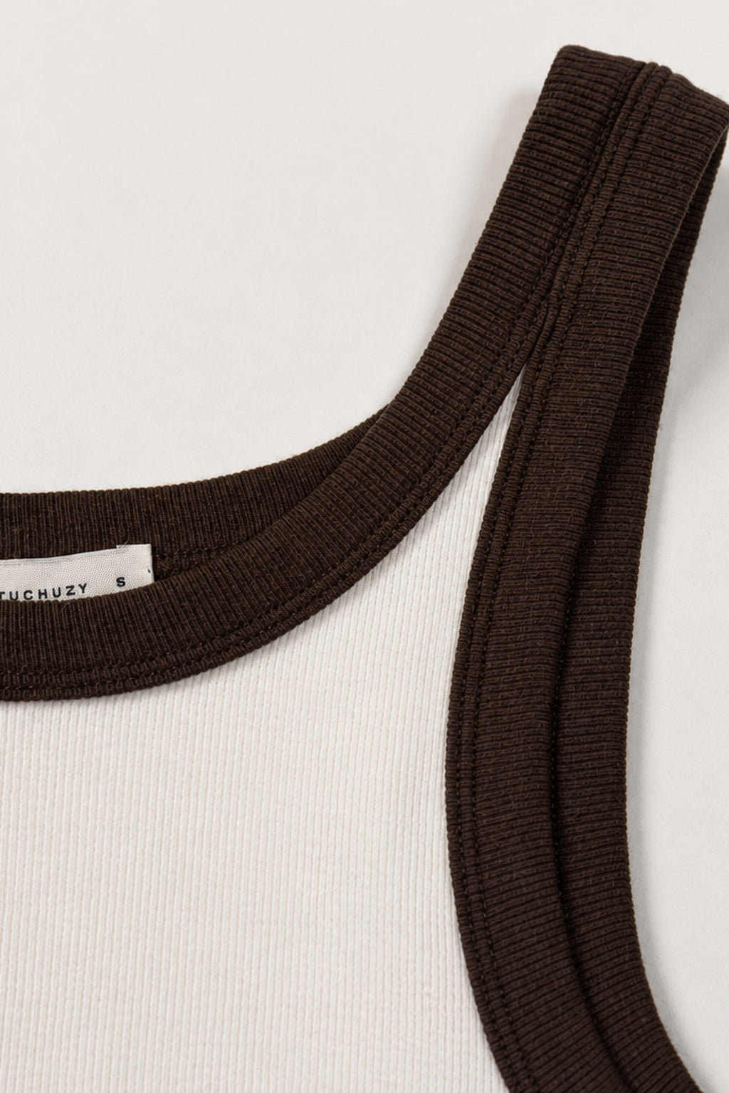 Chosen By Tuchuzy Crew Tank White/Coffee