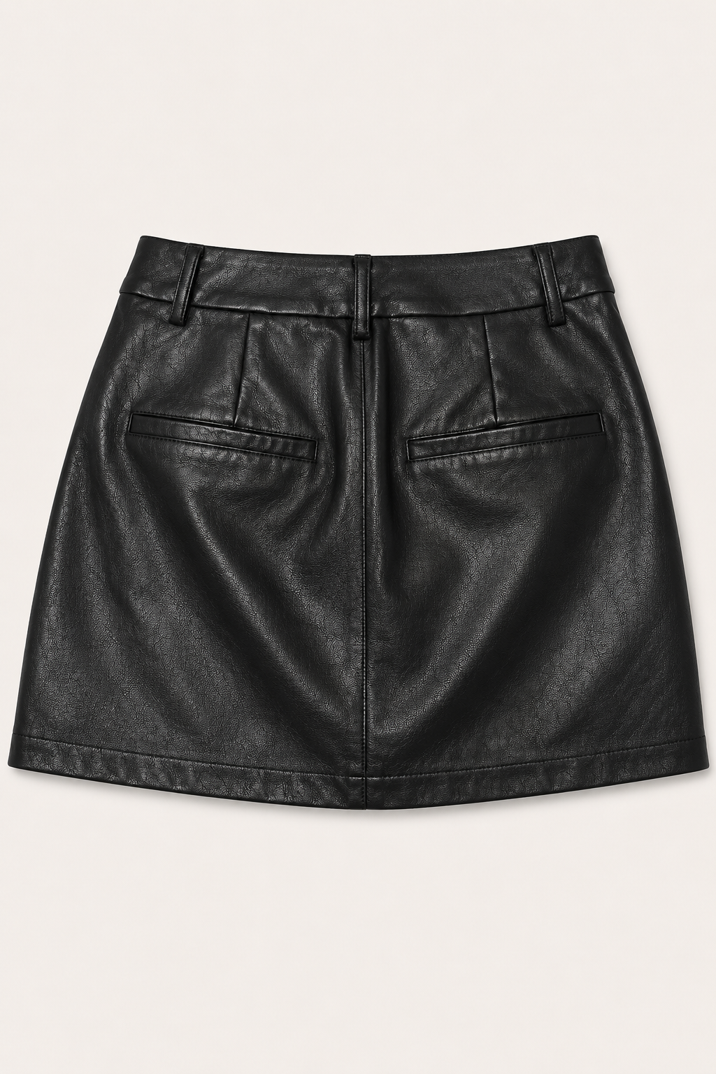 Chosen By Tuchuzy Sophia Vegan Leather Skirt Black
