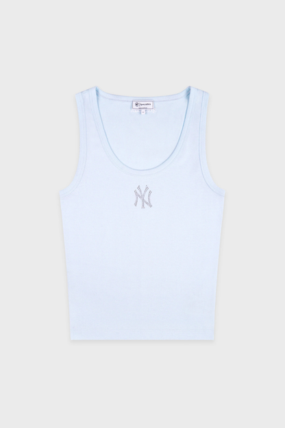 Sporty &amp; Rich Yankees Krystal Cropped Tank Ciel