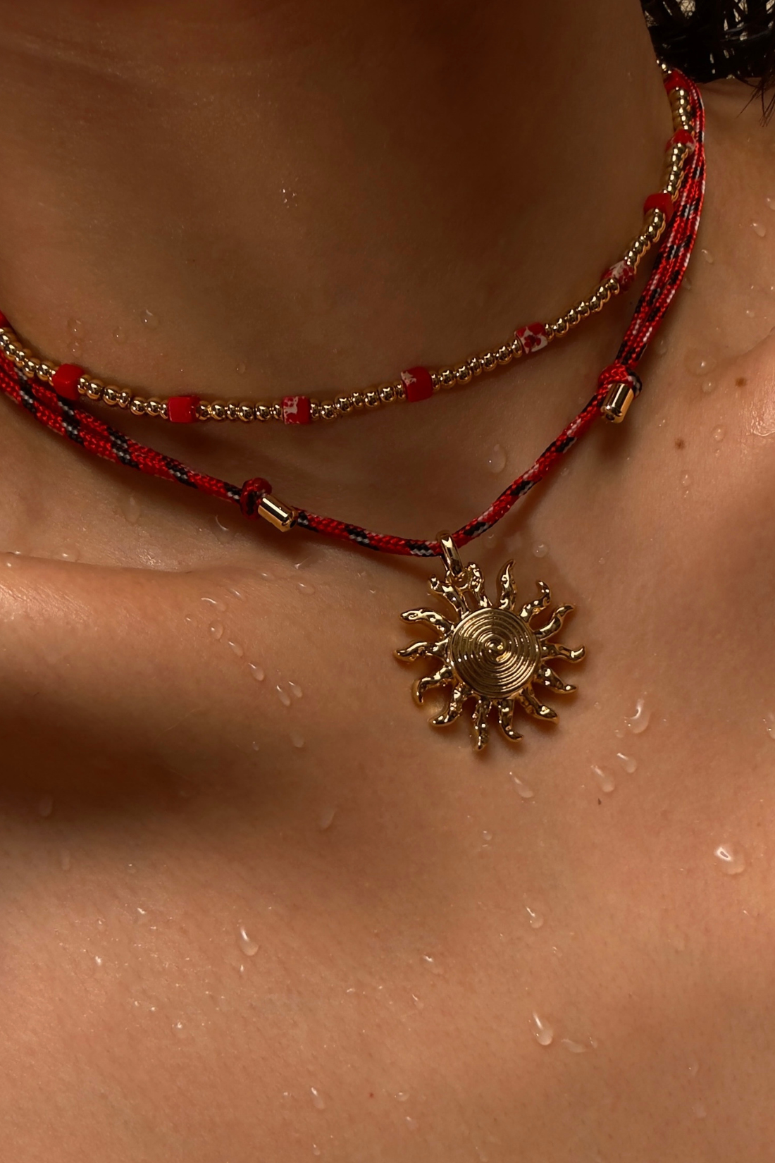 Ibiza Gold Sun Necklace