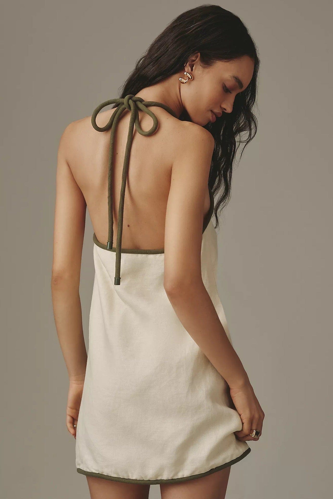 Farm Rio Sand Coconut Mini Dress