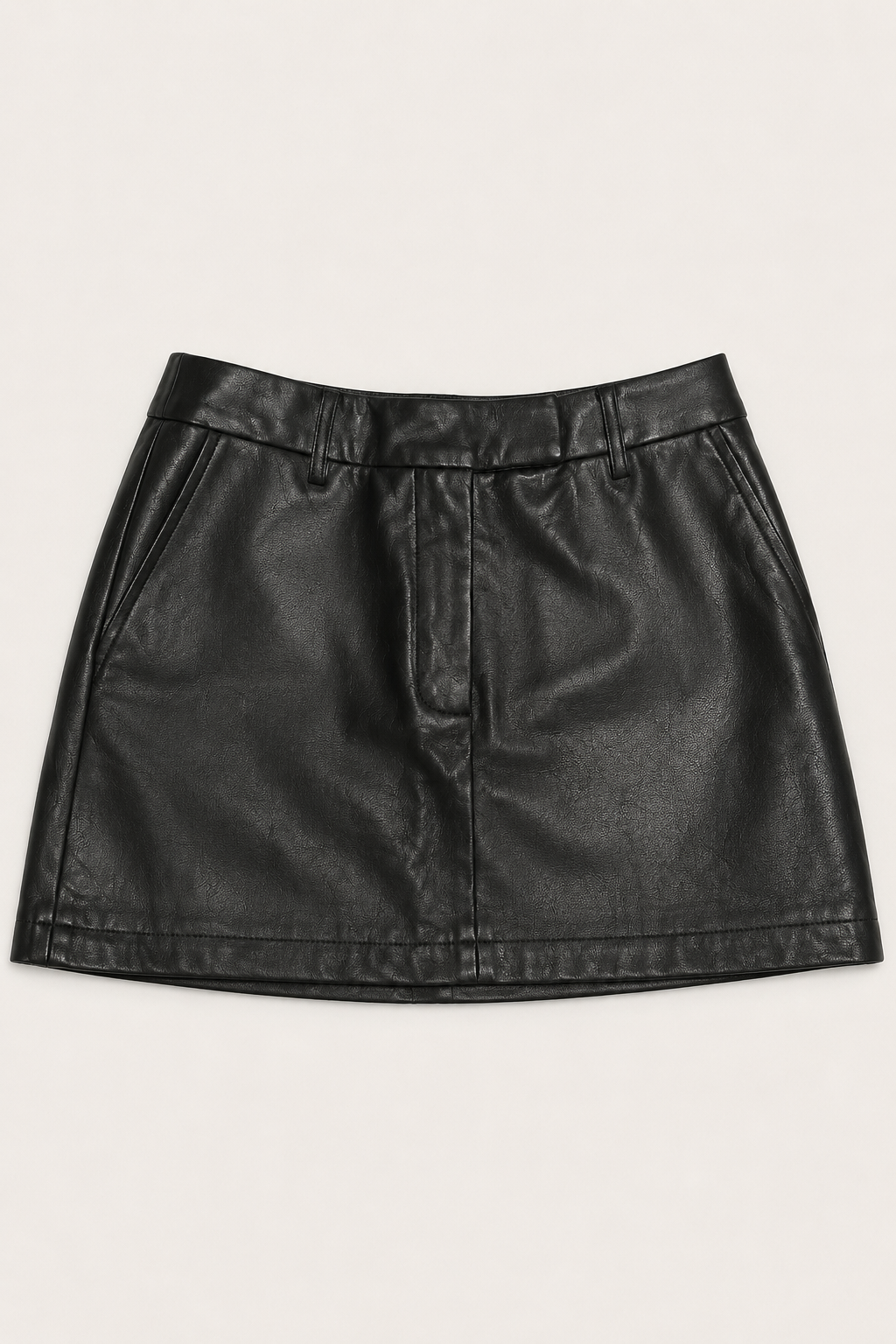 Chosen By Tuchuzy Sophia Vegan Leather Skirt Black