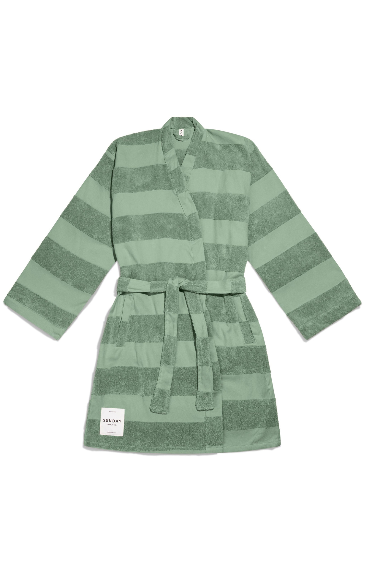 Towelling Beach Robe Tallow