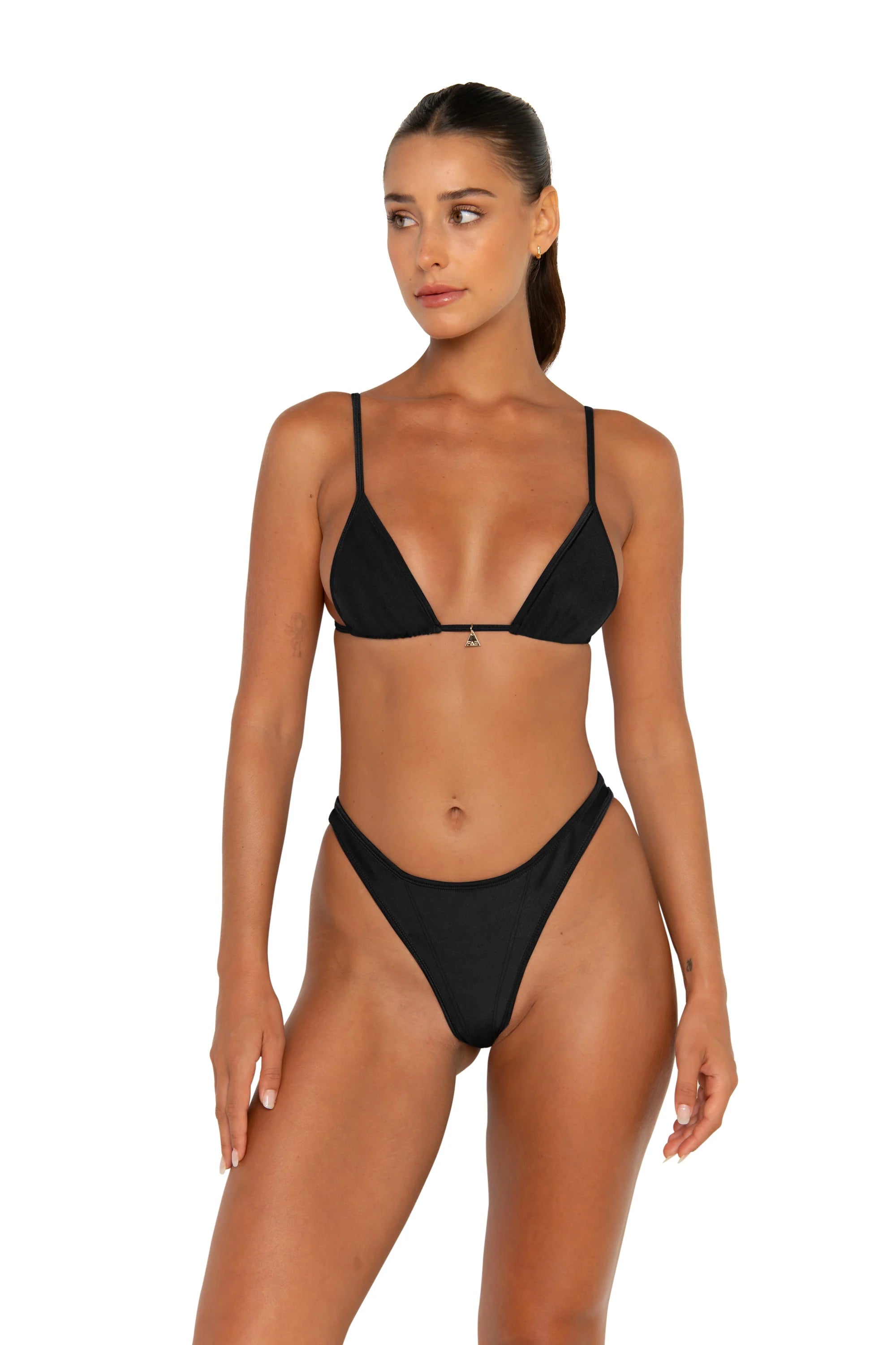 Lumi Bikini Top Nero