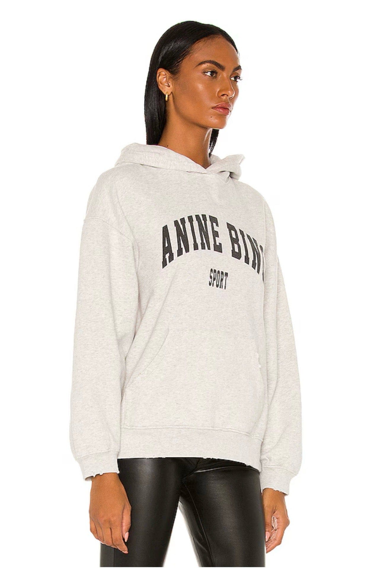Anine Bing Sport Harvey Sweatshirt in Heather Grey