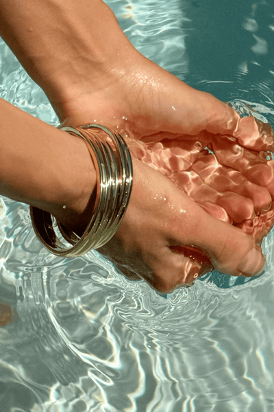 Luv AJ Mallorca Gold Bangles Set