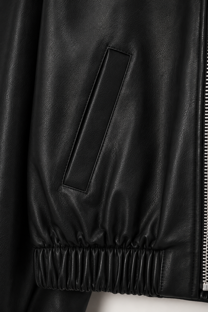Chosen By Tuchuzy Sophia Vegan Leather Jacket Black