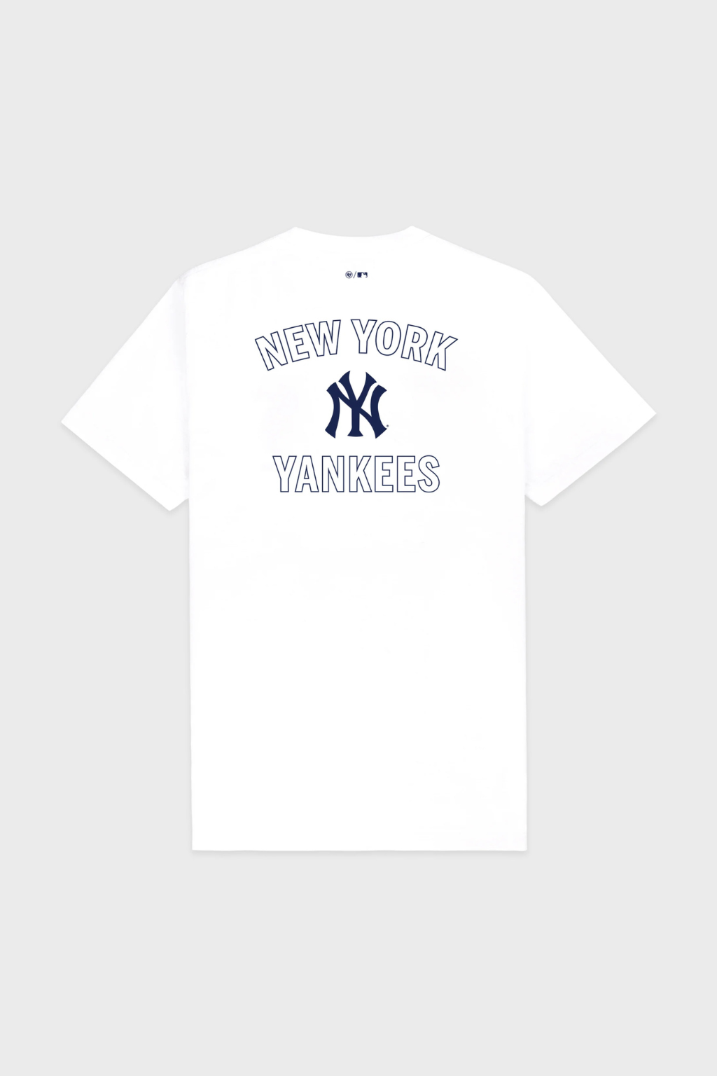 Sporty &amp; Rich Yankees Arch Tshirt White/Dark Navy