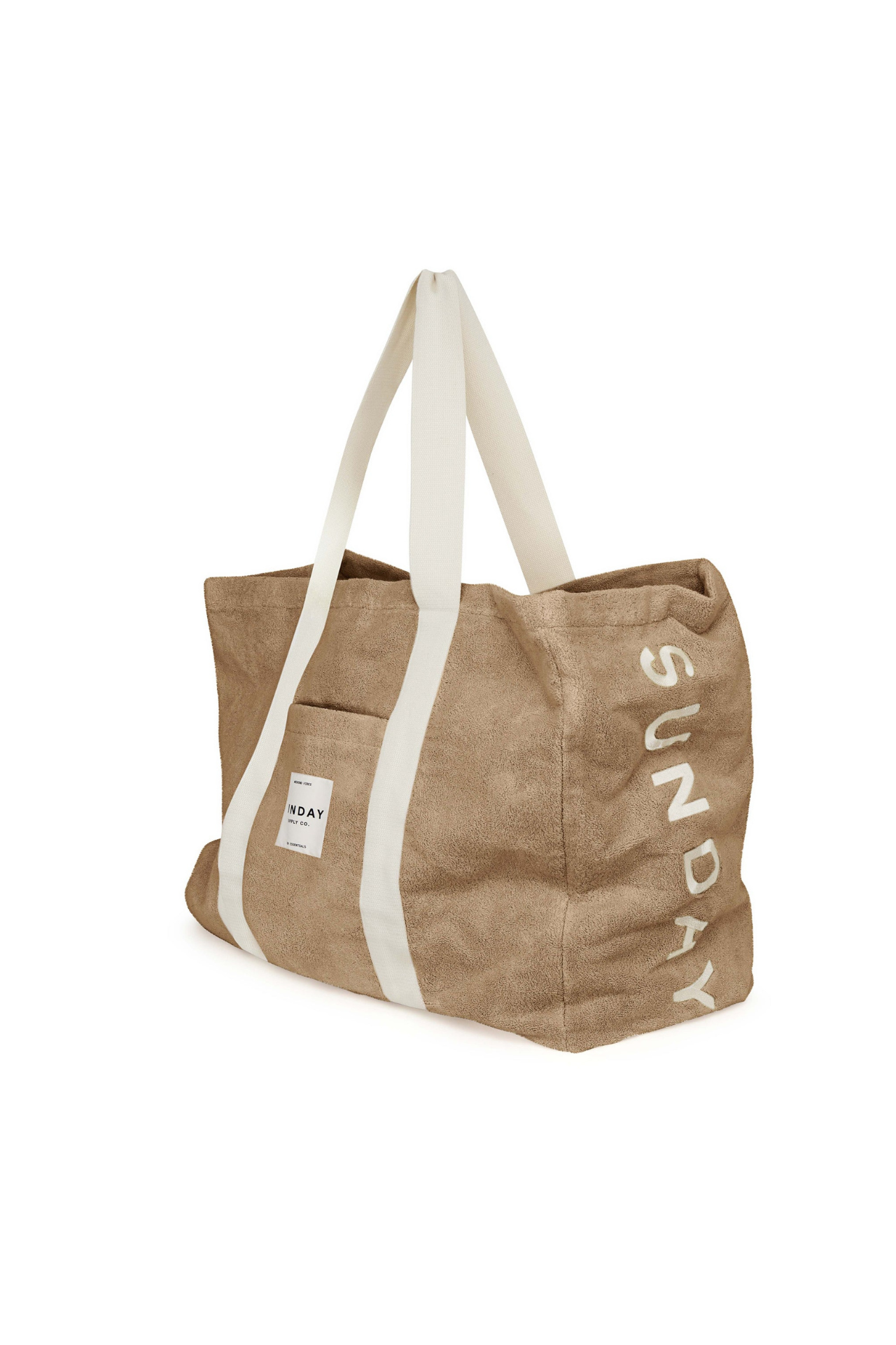 Towelling Beach Bag Husk