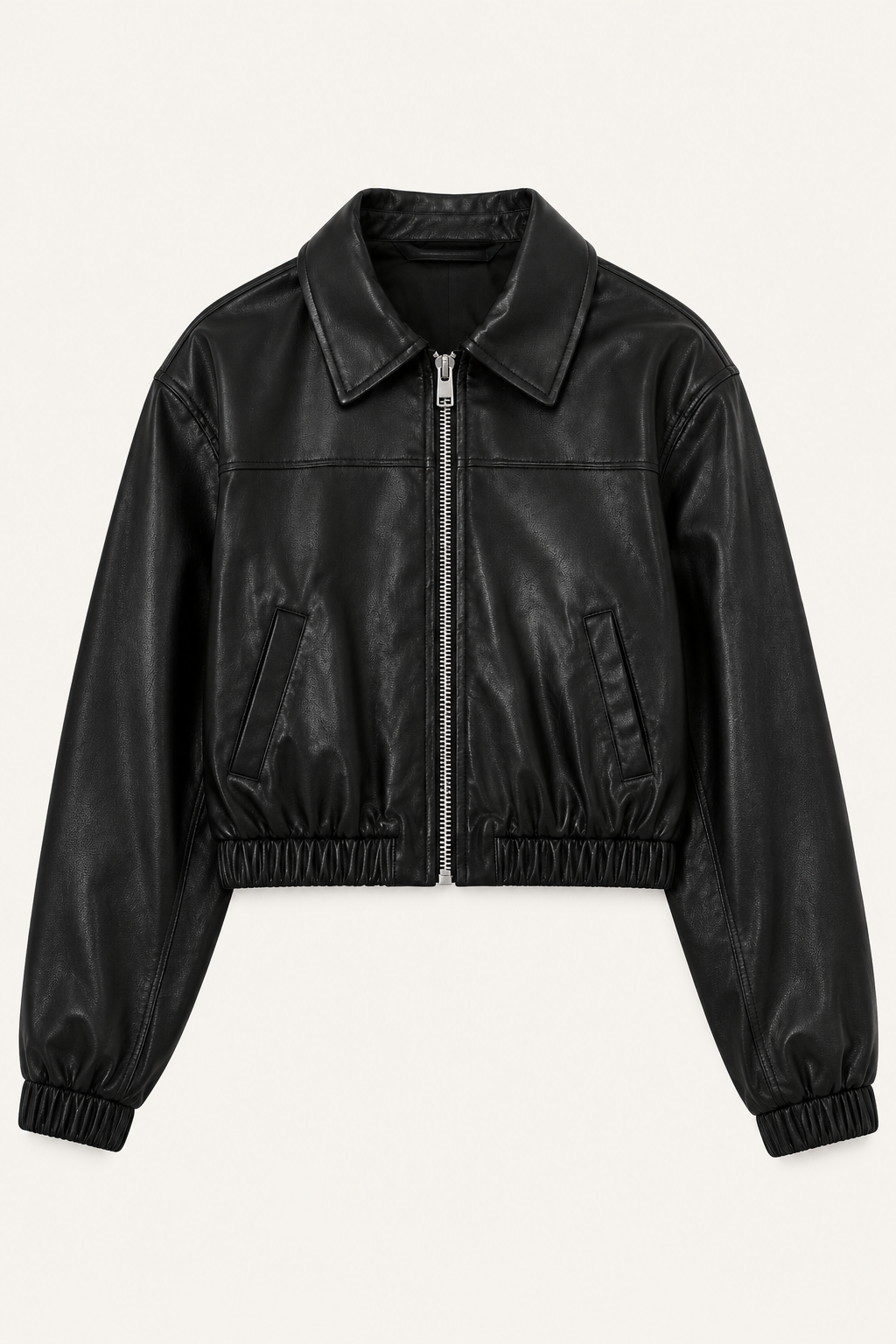 Chosen By Tuchuzy Sophia Vegan Leather Jacket Black