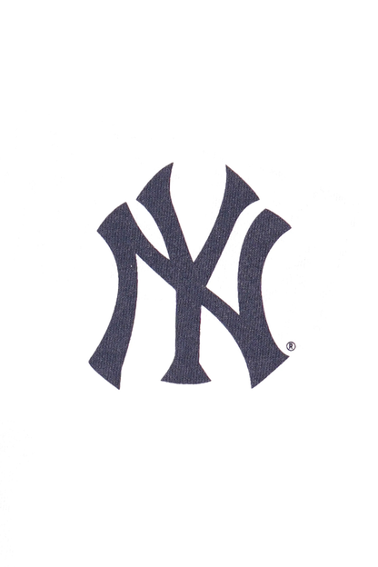 Sporty &amp; Rich Yankees Arch Tshirt White/Dark Navy