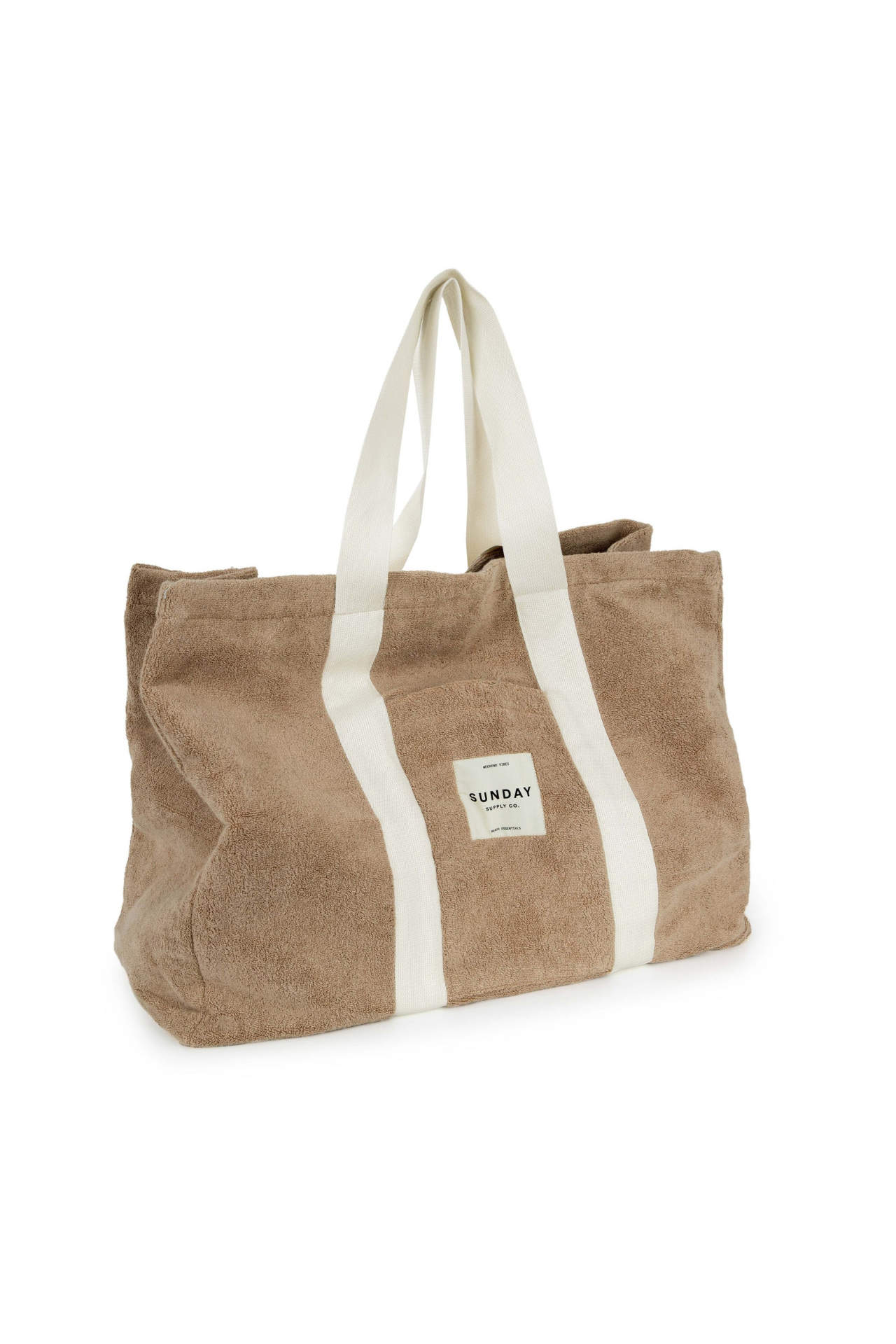 Towelling Beach Bag Husk