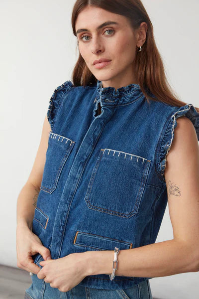 Seventy + Mochi Pablo Vest In Vintage Americana