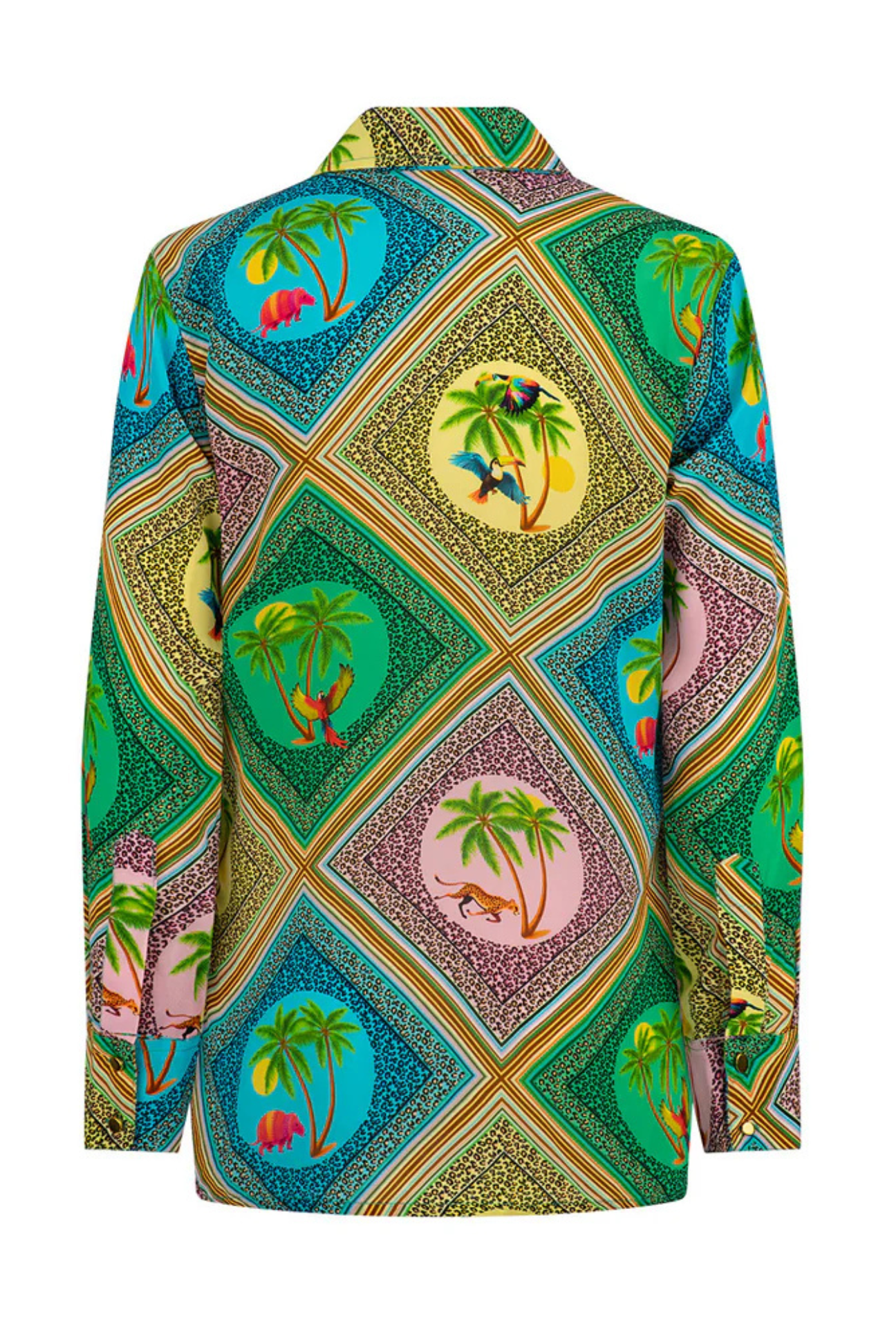 Xo Silk Crepe Shirt Safari