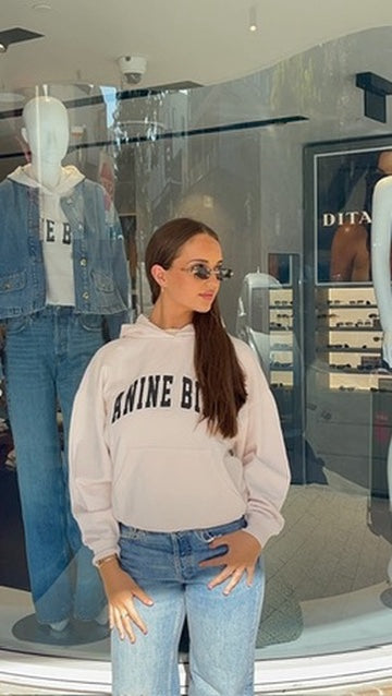 Anine Bing Harvey Sweatshirt Washed Pink