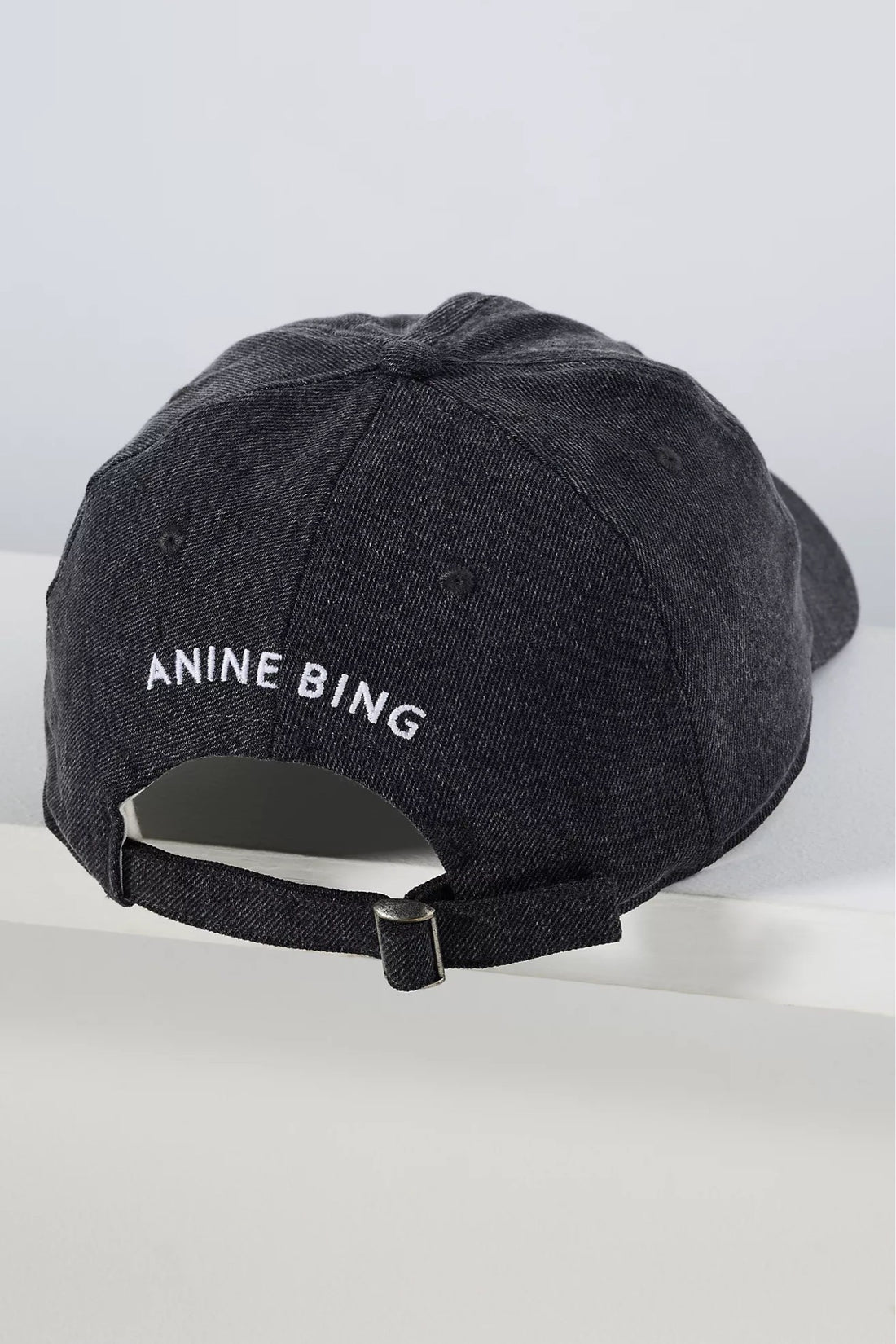 Anine Bing Jeremy Baseball Cap Washed Smoke Grey