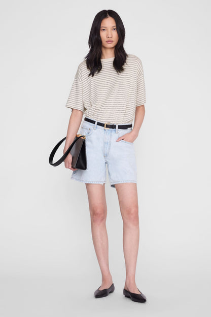 Anine Bing Cade Tee Black Stripe