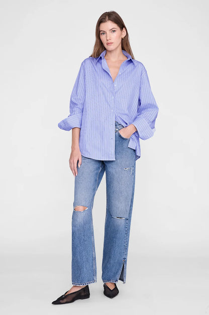 Anine Bing Essie Shirt - Blue Stripe