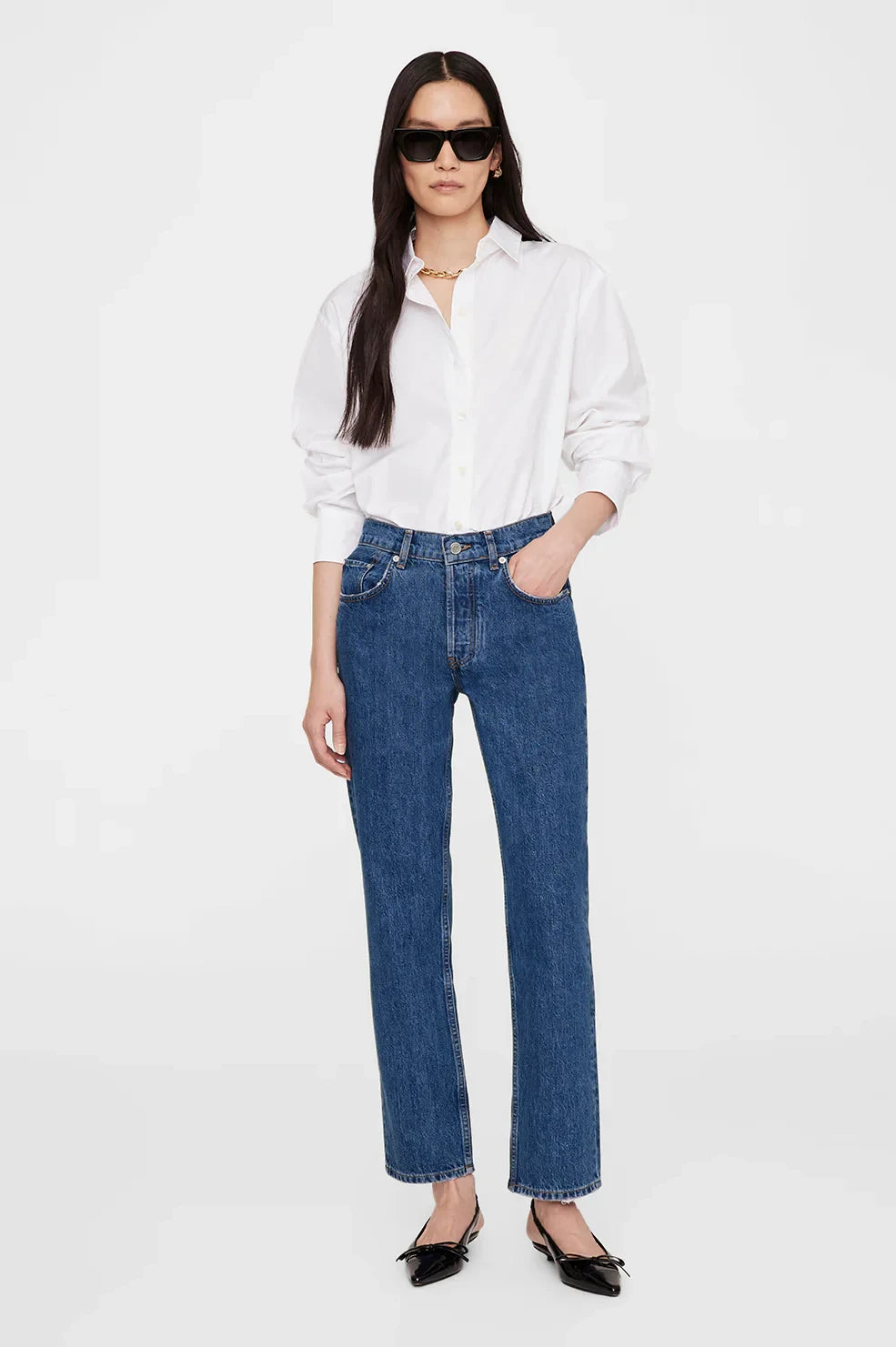 Essie Cropped Shirt White