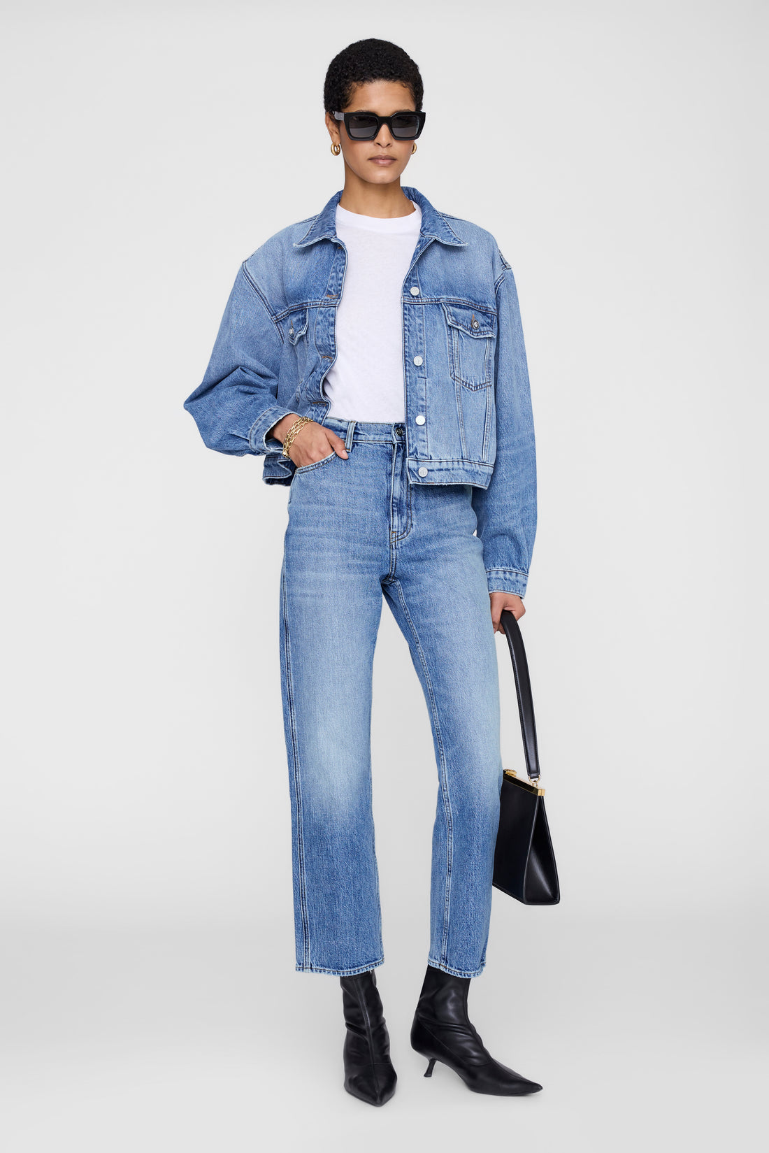 Anine Bing Jane Jean Cascade Blue