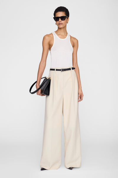 Anine Bing Lou Trouser Ecru