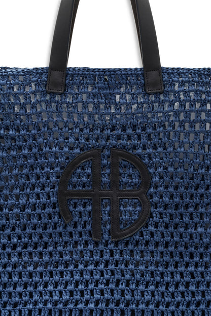 Anine Bing Large Rio Tote Marine Blue