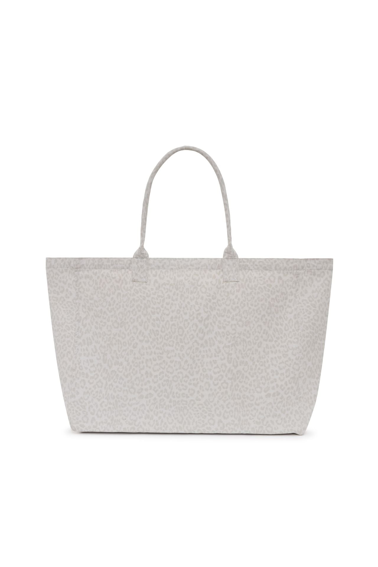 Anine Bing Leo Canvas Tote Washed White Leopard