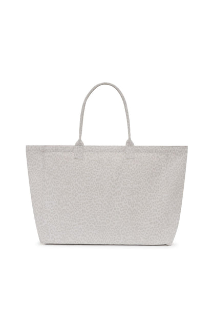 Anine Bing Leo Canvas Tote Washed White Leopard