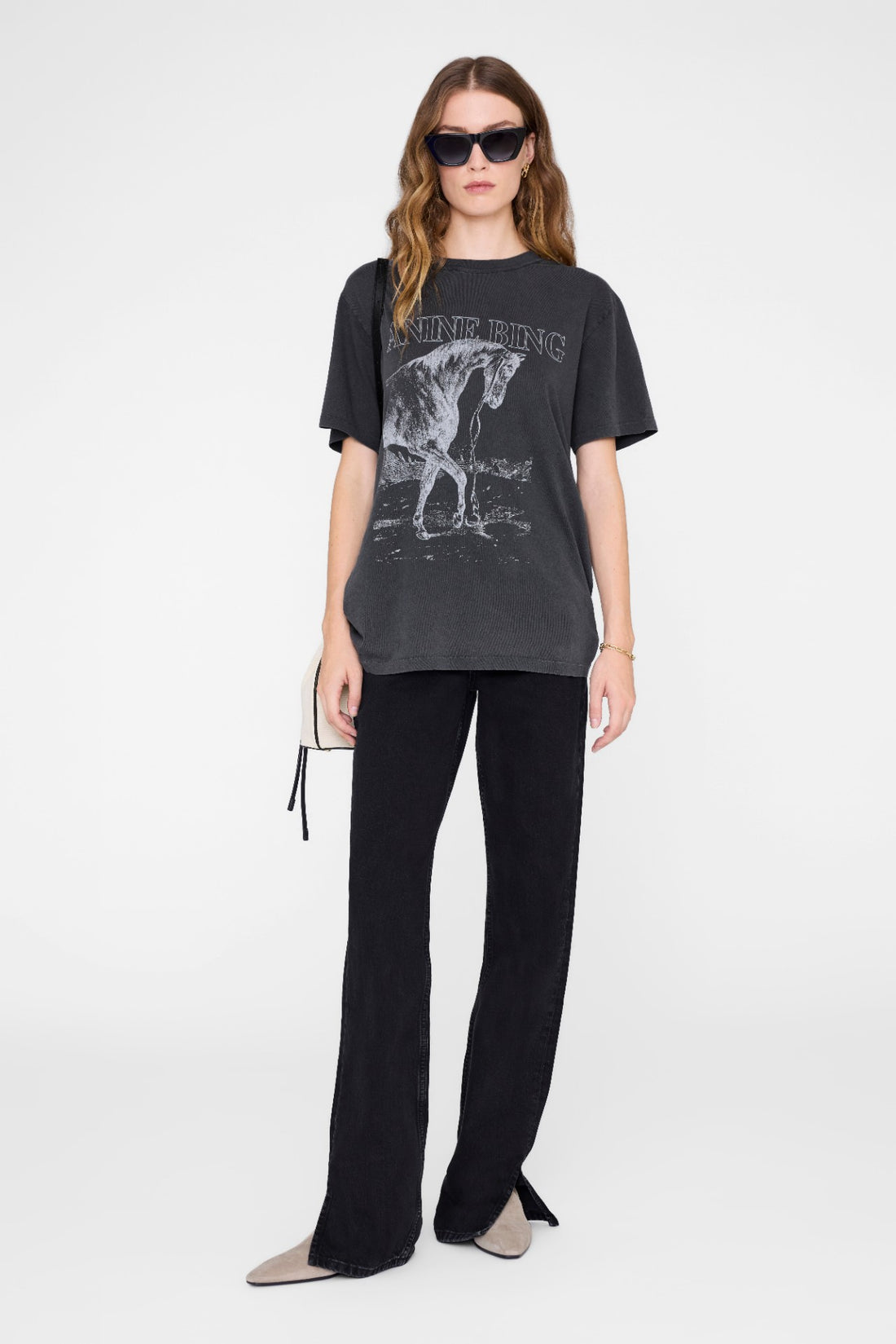Lili Tee Horse Washed Black