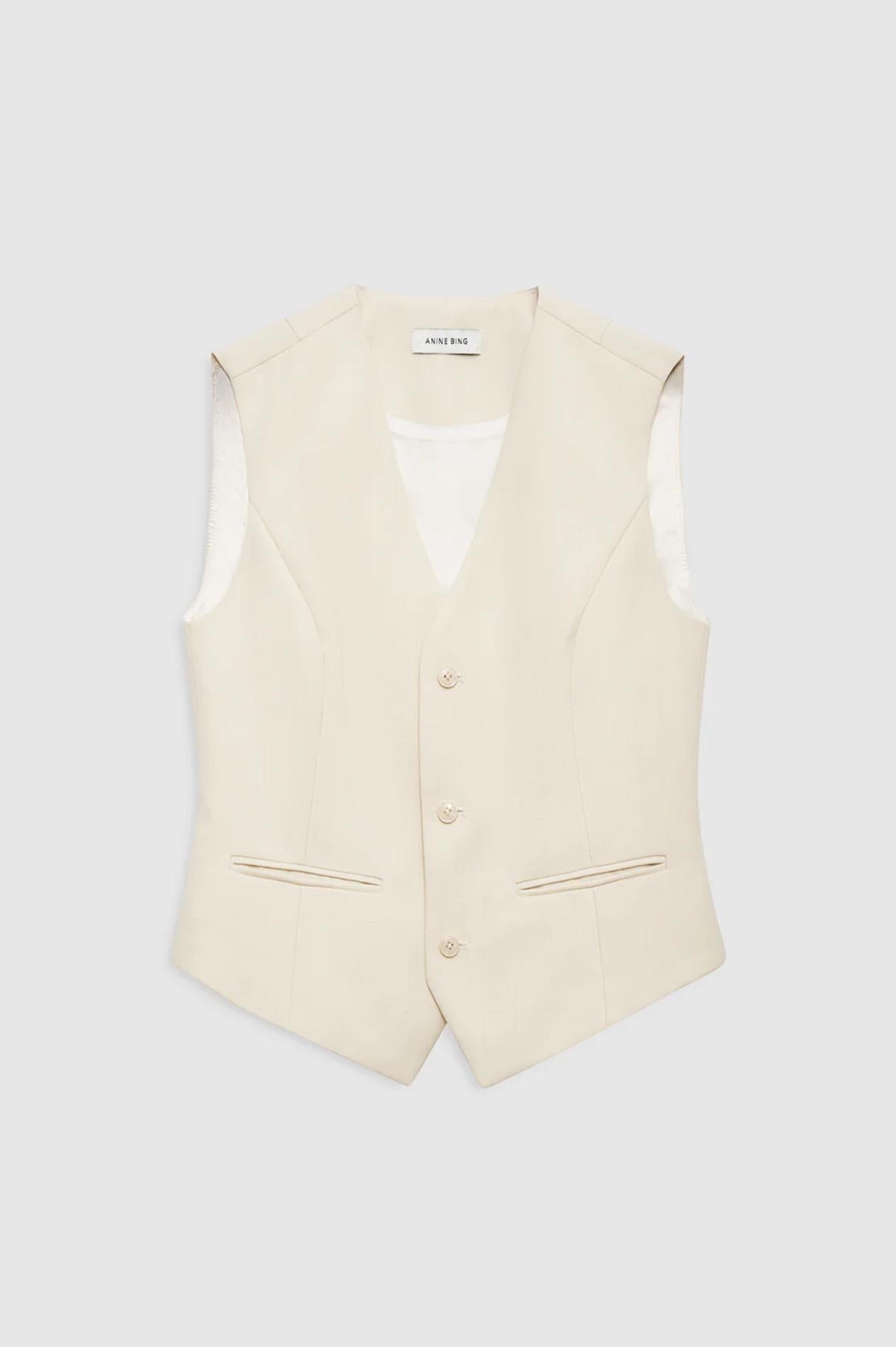 Mario Vest Ecru