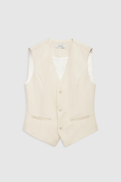 Mario Vest Ecru