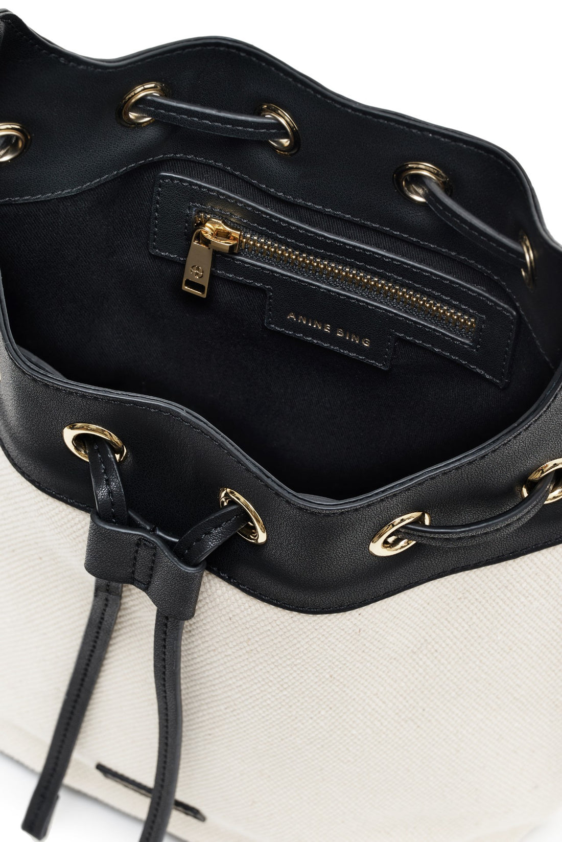 Mini Alana Bucket Bag Natural