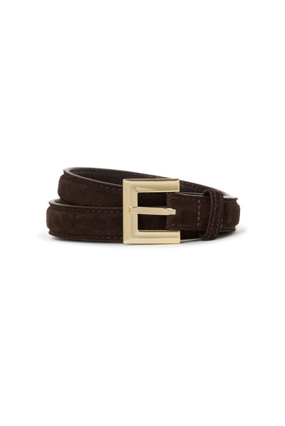 Anine Bing Nicola Belt Dark Brown Suede