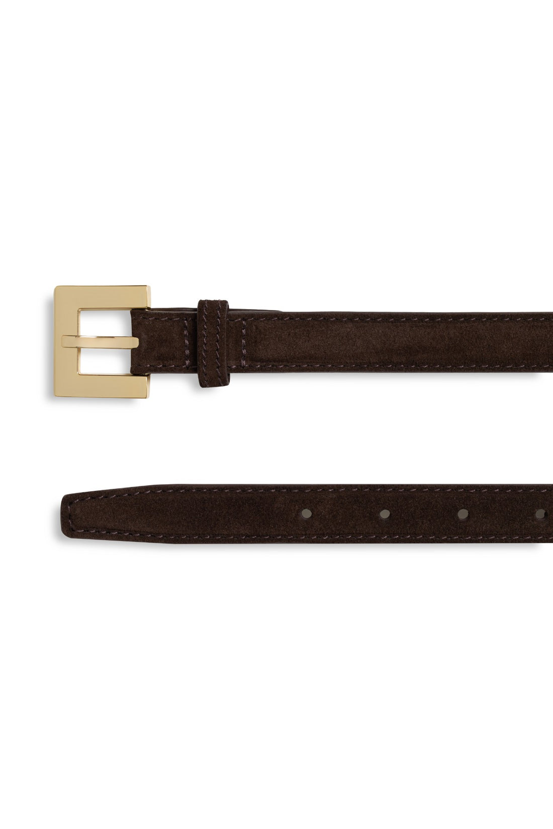 Nicola Belt Dark Brown Suede