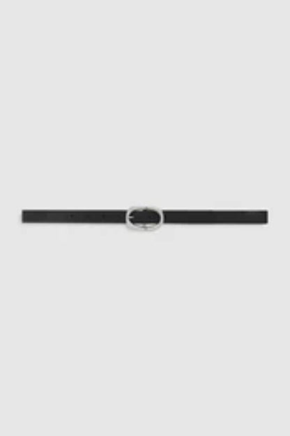 Small Signature Link Belt Black Pebble