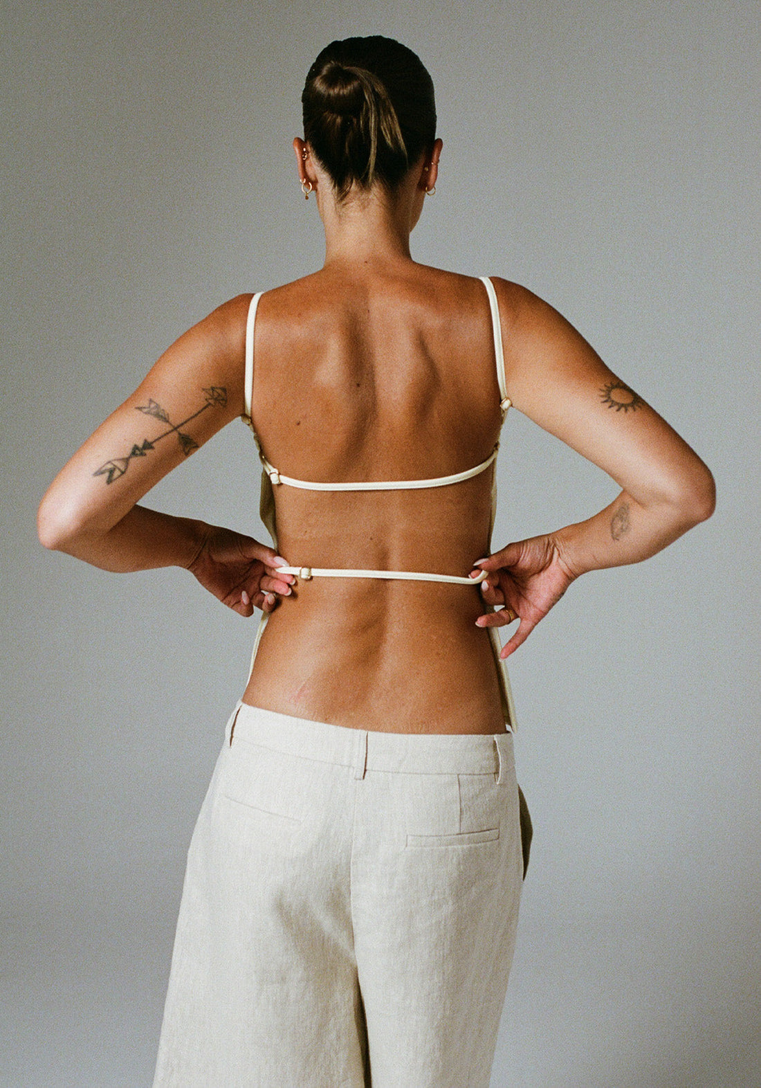 Aisha Crepe Top Butter