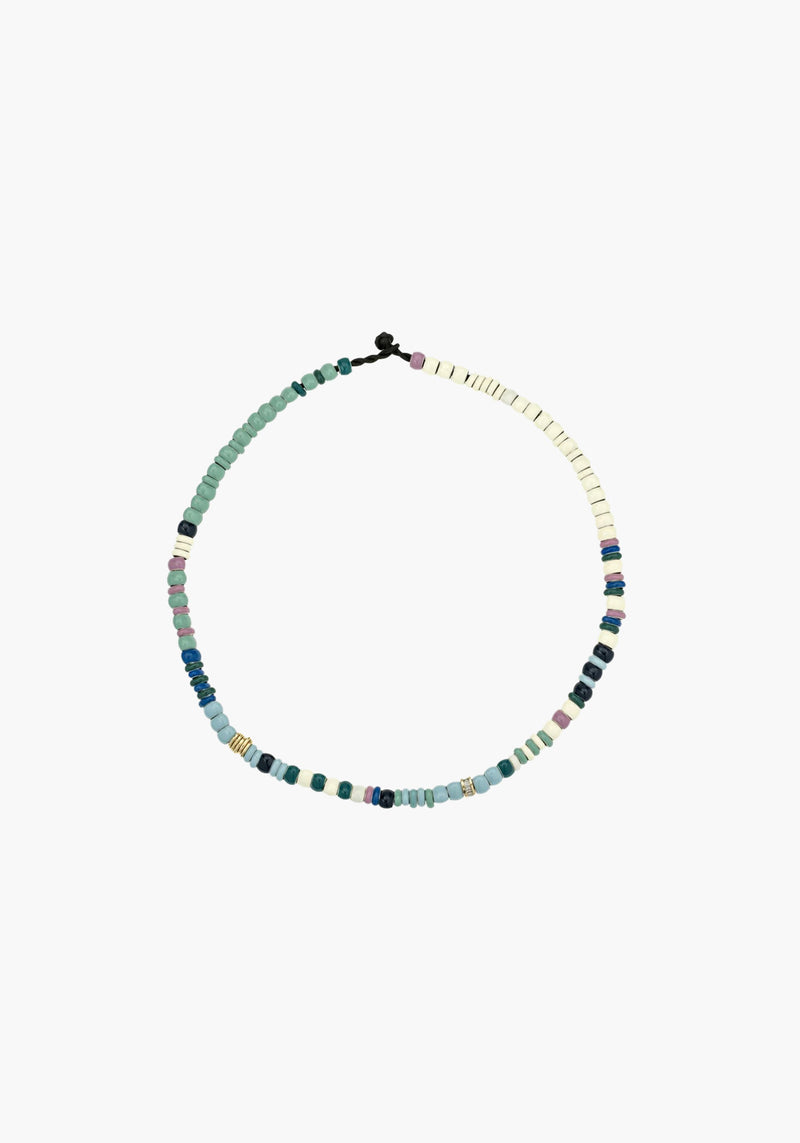 Pre-Order | BEAD PARTY FULL ENAMEL SEA MIST NECKLACE