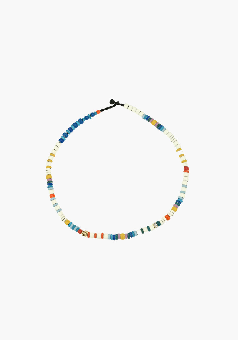 Pre-Order | BEAD PARTY FULL ENAMEL WAVY BABY NECKLACE