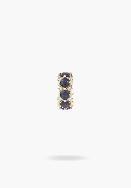 Pre-Order| BLUE SAPPHIRE+ DIAMOND ROUNDS BIG BEAD