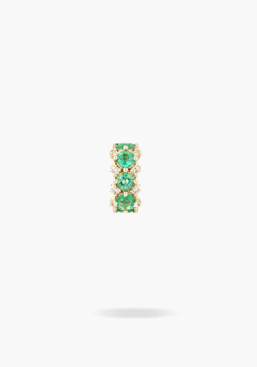 Pre- Order | EMERALD + DIAMOND ROUNDS BIG BEAD