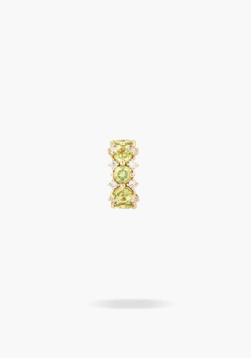 Pre-Order| PERIDOT + DIAMOND ROUNDS BIG BEAD