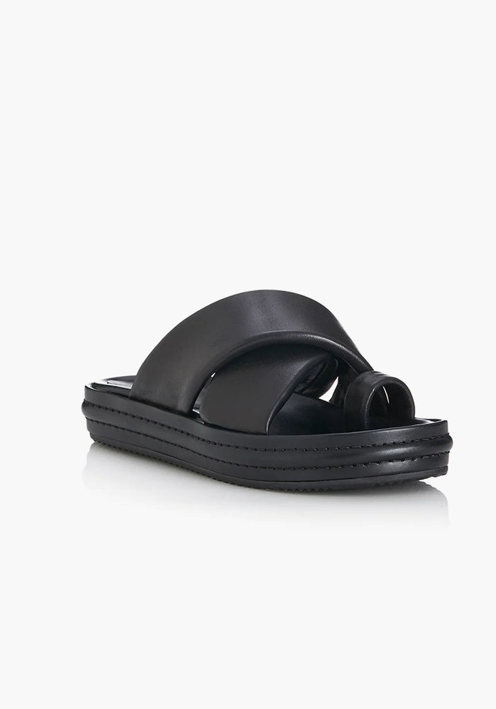 SHAE SANDAL BLACK LEATHER | Alias Mae | Tuchuzy