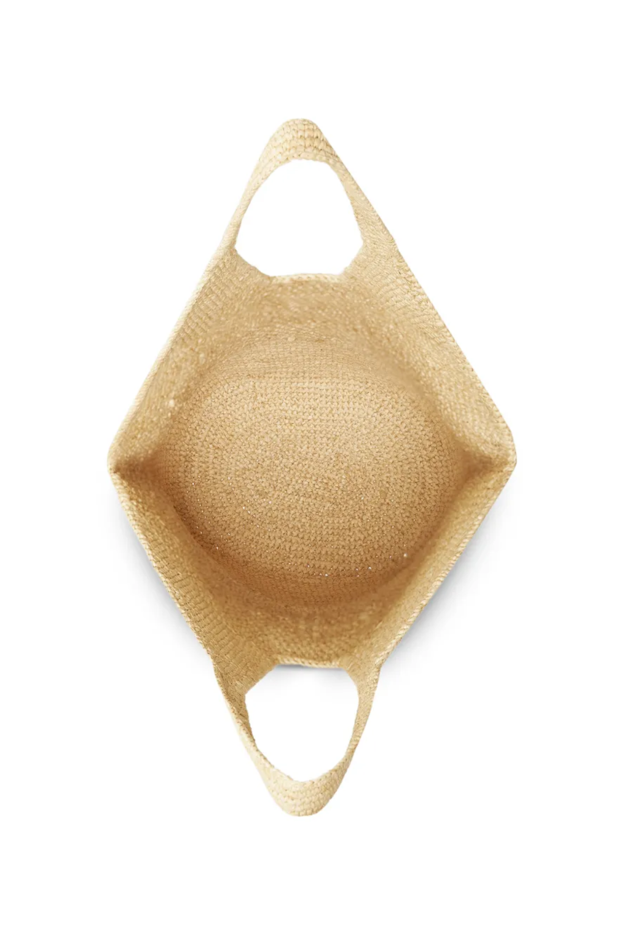 Anine Bing Leah Logo Hobo Tote Raphia Natural