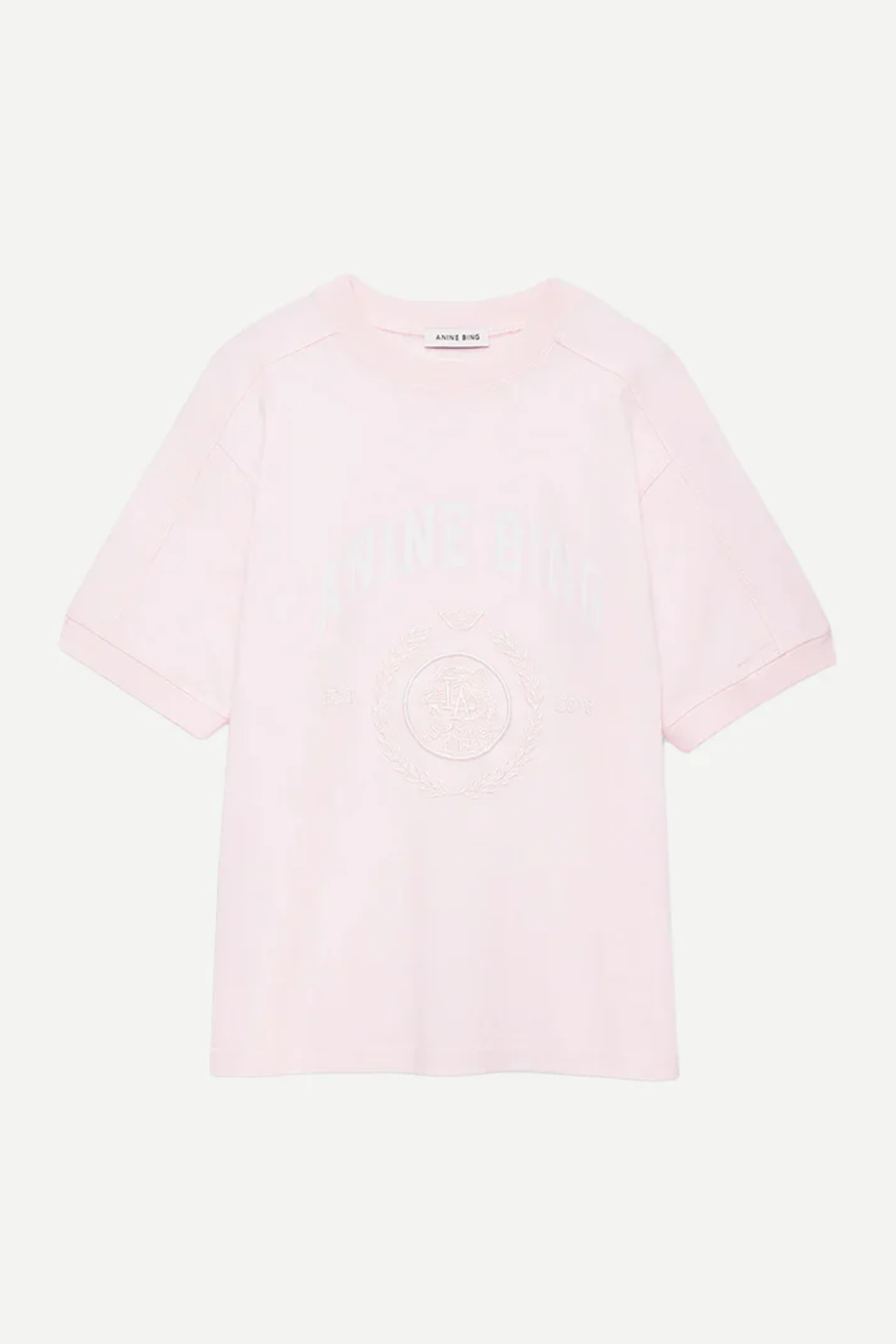 Anine Bing Jaylin Tee Collegiate Powder Pink