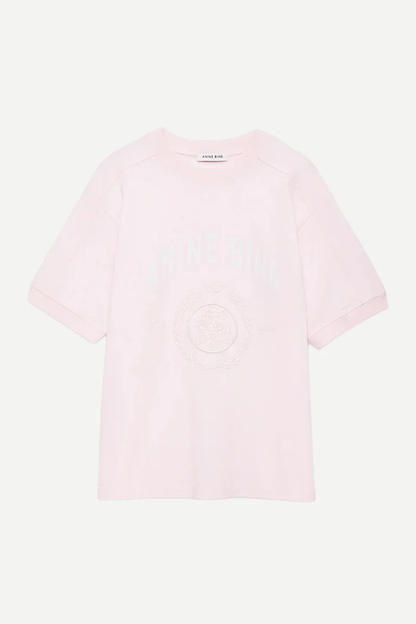 Anine Bing Jaylin Tee Collegiate Powder Pink