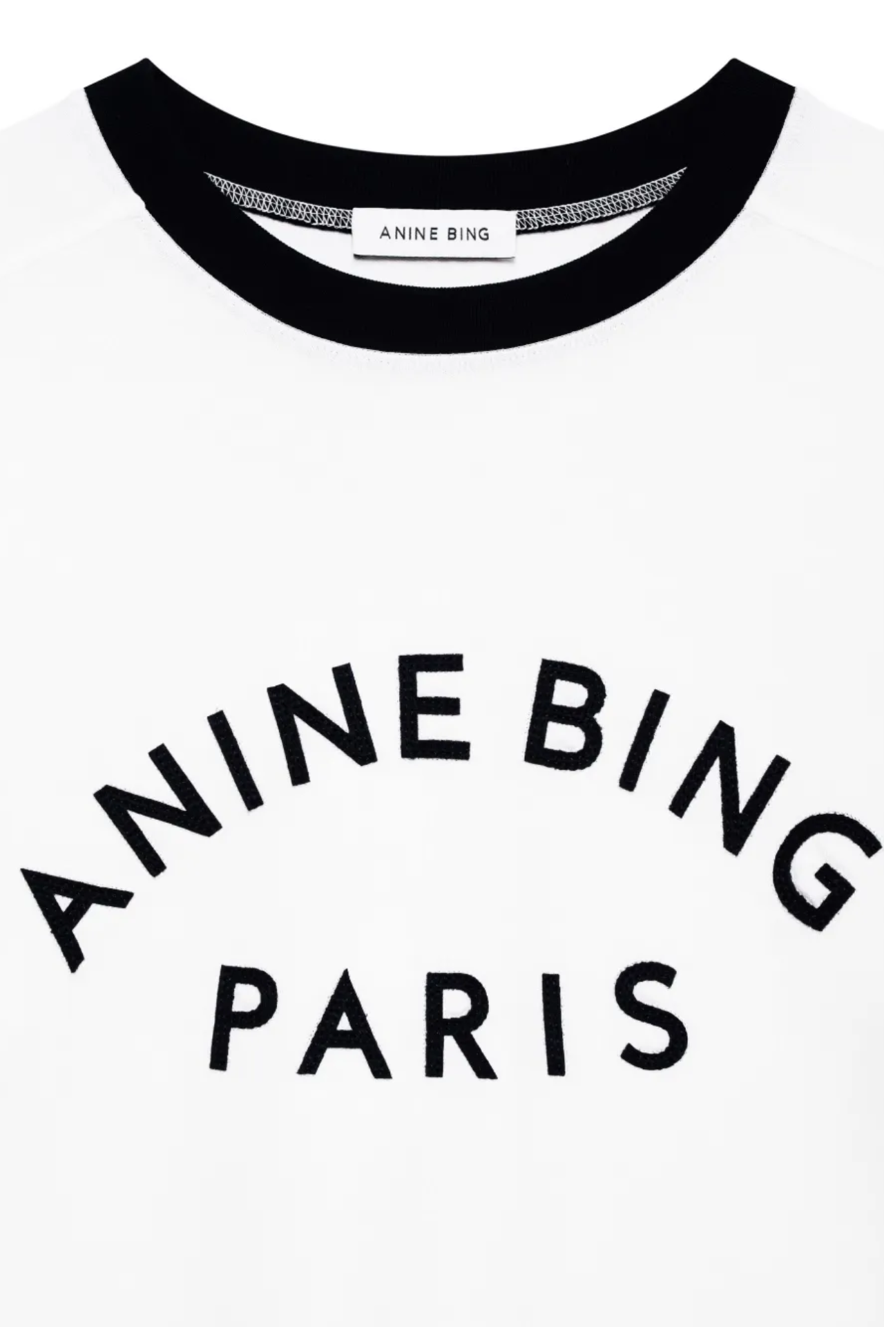 Anine Bing Jaylin Tee Paris Ivory